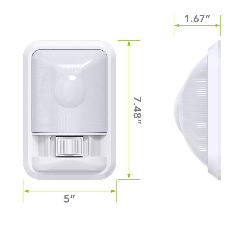 Leisure LED 2 Pack 12V RV Ceiling Dome Light RV Interior Lighting Frosted Lens for Trailer Camper with Switch, Single Dome 300LM (Frosted Lens Natural White 4000-4500K, 2-Pack) - Image 2
